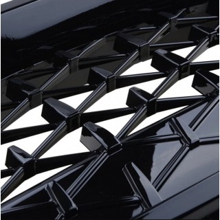 Бъбреци решетки за BMW 5-та Серия F10, F11, F18, M5 Diamond Style Черен гланц до 2017г
